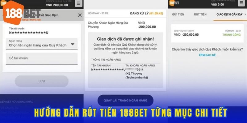 Quy trình rút tiền 188bet từ A - Z cho những newbie